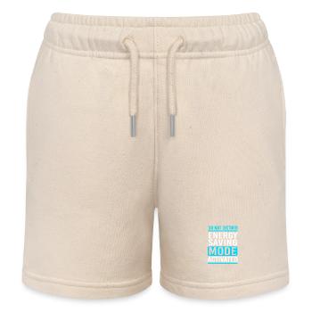 Faulenzer Prokrastination Faul Faulheit - Kinder Organic Joggingshorts Mini Bolter von Stanley/Stella - Natur - Vorne