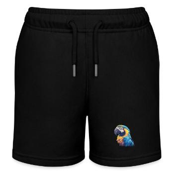 Aras Ara - Kinder Organic Joggingshorts Mini Bolter von Stanley/Stella - Schwarz - Vorne