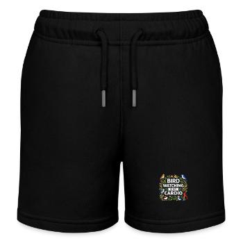 Observation des oiseaux Ornithologue Nerd - Short de jogging enfant bio Stanley/Stella - noir - Devant
