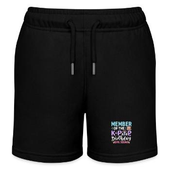 Member Of The K-Pop Birthday Girl Squad - Kinder Organic Joggingshorts Mini Bolter von Stanley/Stella - Schwarz - Vorne
