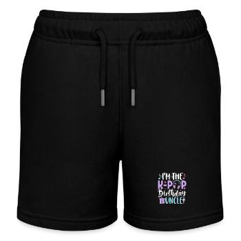 I'm The K Pop Birthday Uncle - Kinder Organic Joggingshorts Mini Bolter von Stanley/Stella - Schwarz - Vorne