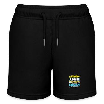 Soutien technique légendaire Sarcasme Admin IT - Short de jogging enfant bio Stanley/Stella - noir - Devant