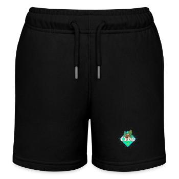 Cebu Insel Philippinen Kokosnuss Retro Souvenir - Short de jogging enfant bio Stanley/Stella - noir - Devant