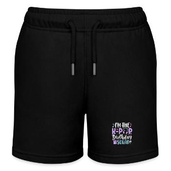 I'm The K Pop Birthday Squad - Kinder Organic Joggingshorts Mini Bolter von Stanley/Stella - Schwarz - Vorne