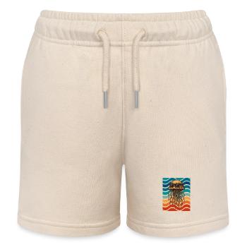 Plage des lunettes de soleil méduses - Short de jogging enfant bio Stanley/Stella - écru doux - Devant
