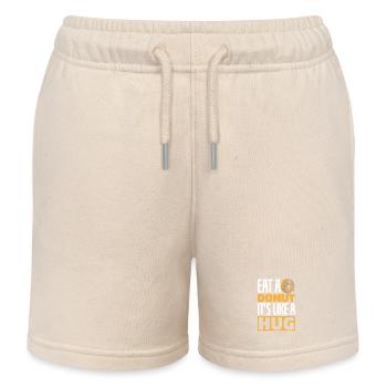 Donut fast food - Kids Organic Sweat Shorts by Stanley/Stella - soft Ecru - Front