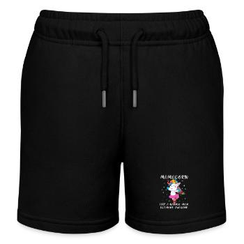 Chemise Mamacorn Dancing Unicorn Mom - Short de jogging enfant bio Stanley/Stella - noir - Devant