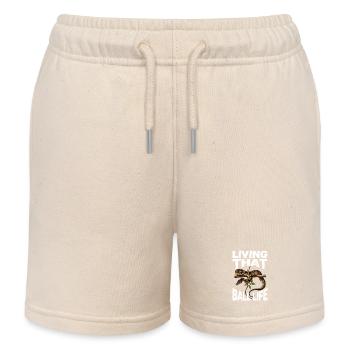 Königspython Schlangen Liebhaber Terrarium Python - Kinder Organic Joggingshorts Mini Bolter von Stanley/Stella - Natur - Vorne
