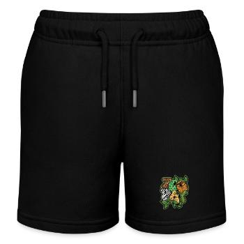 Safari Tiere Zoo Party Dschungel Zoo Geburtstag - Kinder Organic Joggingshorts Mini Bolter von Stanley/Stella - Schwarz - Vorne
