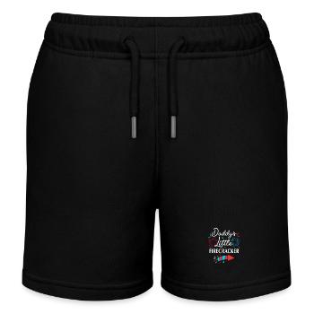 Baby shower juillet Futur papa - Short de jogging enfant bio Stanley/Stella - noir - Devant
