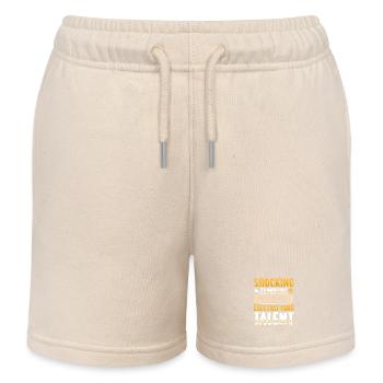 Electrician, Electronics Technician, Electrician - Kids Organic Sweat Shorts by Stanley/Stella - soft Ecru - Front
