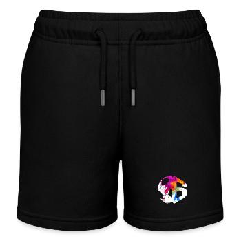 NO. 6 FOOTBALLER NUMBER 6 FOOTBALL 6TH BIRTHDAY - Kids Organic Sweat Shorts by Stanley/Stella - black - Front