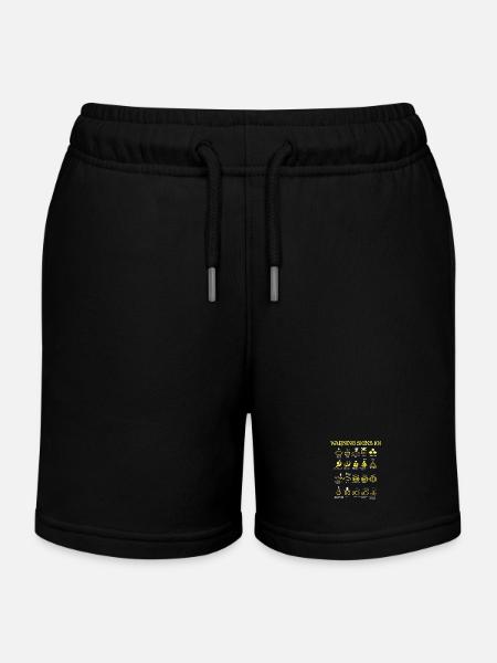 Panneaux d’avertissement automobiles - Short de jogging enfant bio Stanley/Stella - noir