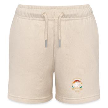 Unterschätze nie einen alten Mann mit Trabi - Kinder Organic Joggingshorts Mini Bolter von Stanley/Stella - Natur - Vorne