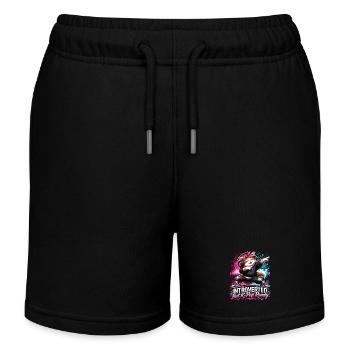 Introverted But K Pop Ready - Kinder Organic Joggingshorts Mini Bolter von Stanley/Stella - Schwarz - Vorne