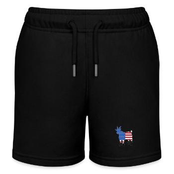 Éleveurs d’élevage Bétail - Short de jogging enfant bio Stanley/Stella - noir - Devant