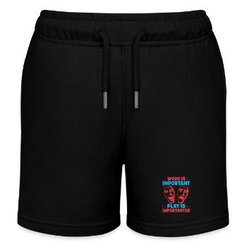 Musical Theatre Work Is Important Play Importanter - Kinder Organic Joggingshorts Mini Bolter von Stanley/Stella - Schwarz - Vorne