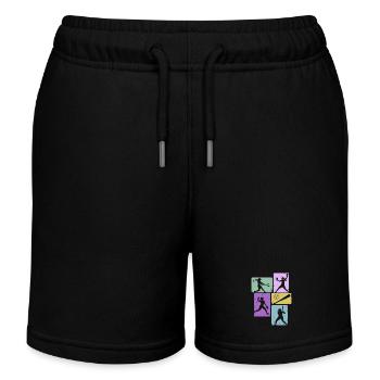 Joueuses féminines de softball de baseball - Short de jogging enfant bio Stanley/Stella - noir - Devant