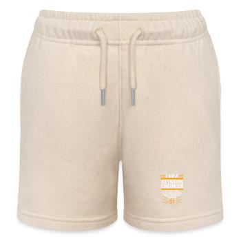 Network Computer Scientist Programmer Admin - Kids Organic Sweat Shorts by Stanley/Stella - soft Ecru - Front