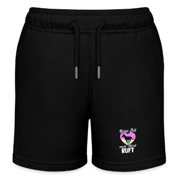 Reiten Pferdeliebhaber Reiterhof Pferde - Kinder Organic Joggingshorts Mini Bolter von Stanley/Stella - Schwarz - Vorne