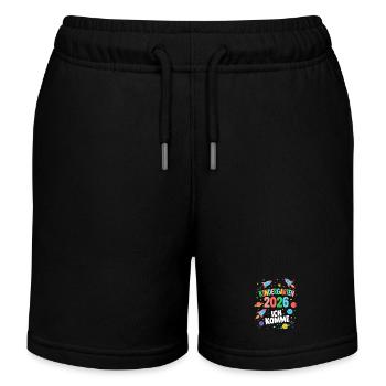 Kindergarten 2026 Ich Komme - Kinder Organic Joggingshorts Mini Bolter von Stanley/Stella - Schwarz - Vorne