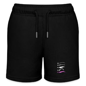 Make-up Microblading Kosmetik Kosmetikerin - Kinder Organic Joggingshorts Mini Bolter von Stanley/Stella - Schwarz - Vorne