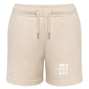 Was ich in meiner Freizeit mache: Lustiger Automec - Kinder Organic Joggingshorts Mini Bolter von Stanley/Stella - Natur - Vorne
