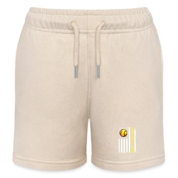 Camo Softball Dad PNG, Vatertagsdesign - Kinder Organic Joggingshorts Mini Bolter von Stanley/Stella - Natur - Vorne