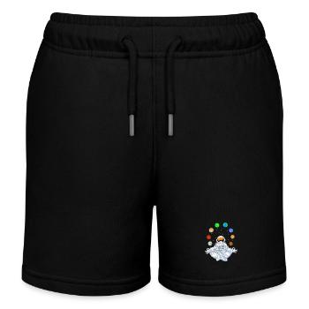 Astronauten-Yoga Meditation Kosmisches Gleichgewicht Kunst - Kinder Organic Joggingshorts Mini Bolter von Stanley/Stella - Schwarz - Vorne