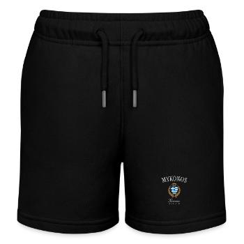 Couronne des armoiries de Mykonos Grèce – Souvenir de voyage - Short de jogging enfant bio Stanley/Stella - noir - Devant