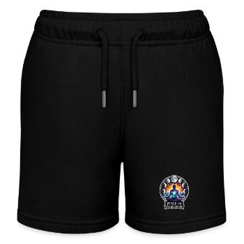Mondmeditation, Mondachtsamkeit, Spirituell - Kinder Organic Joggingshorts Mini Bolter von Stanley/Stella - Schwarz - Vorne