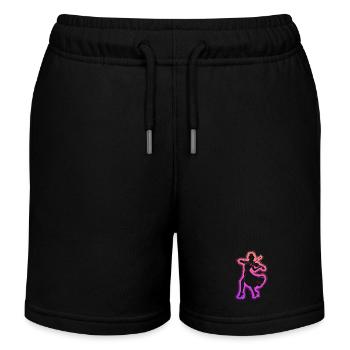 Geige Violinist Kinder Damen Mädchen Violine - Kinder Organic Joggingshorts Mini Bolter von Stanley/Stella - Schwarz - Vorne