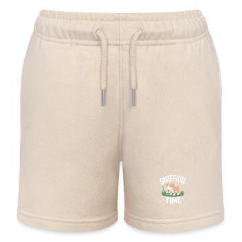 Sniffari Time Hund Nasenarbeit Spaß - Kinder Organic Joggingshorts Mini Bolter von Stanley/Stella - Natur - Vorne