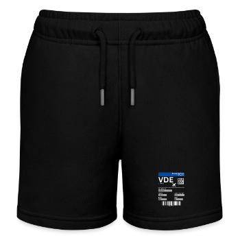 Flugticket El Hierro Urlaub Kanaren Idee  - Kinder Organic Joggingshorts Mini Bolter von Stanley/Stella - Schwarz - Vorne