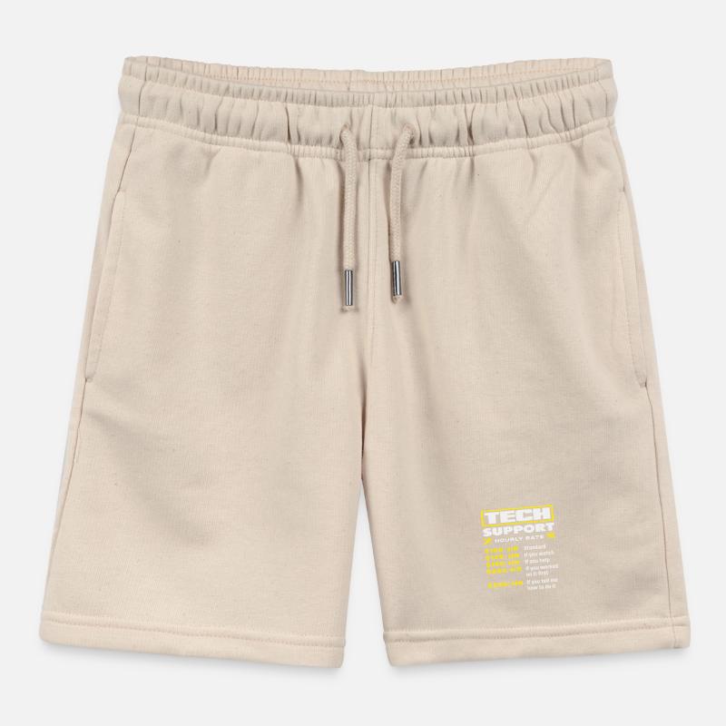Tech Support Hourly Wage Price List IT Kids Organic Sweat Shorts by Stanley/Stella