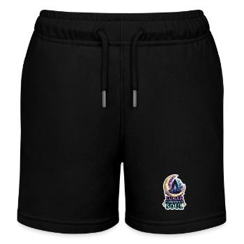 Mondmeditation, Mondachtsamkeit, Spirituell - Kinder Organic Joggingshorts Mini Bolter von Stanley/Stella - Schwarz - Vorne