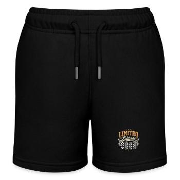 Limited Edition 2008 Geburtstag Rennsport - Kinder Organic Joggingshorts Mini Bolter von Stanley/Stella - Schwarz - Vorne