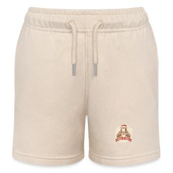 Vatertag Papa Geschenk Grillen Steak Grillkönig - Kinder Organic Joggingshorts Mini Bolter von Stanley/Stella - Natur - Vorne