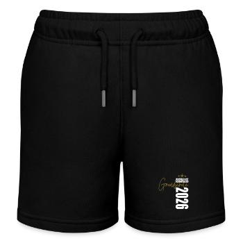 Abschluss 2026 Grundschule - Kinder Organic Joggingshorts Mini Bolter von Stanley/Stella - Schwarz - Vorne