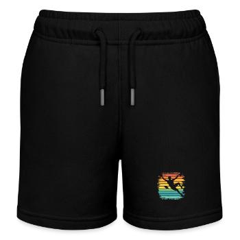 Boulderer Boulder Bouldern - Kinder Organic Joggingshorts Mini Bolter von Stanley/Stella - Schwarz - Vorne
