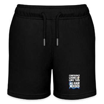 Alopezie-bewusstsein Alopecia Areata Haarausfall - Kinder Organic Joggingshorts Mini Bolter von Stanley/Stella - Schwarz - Vorne