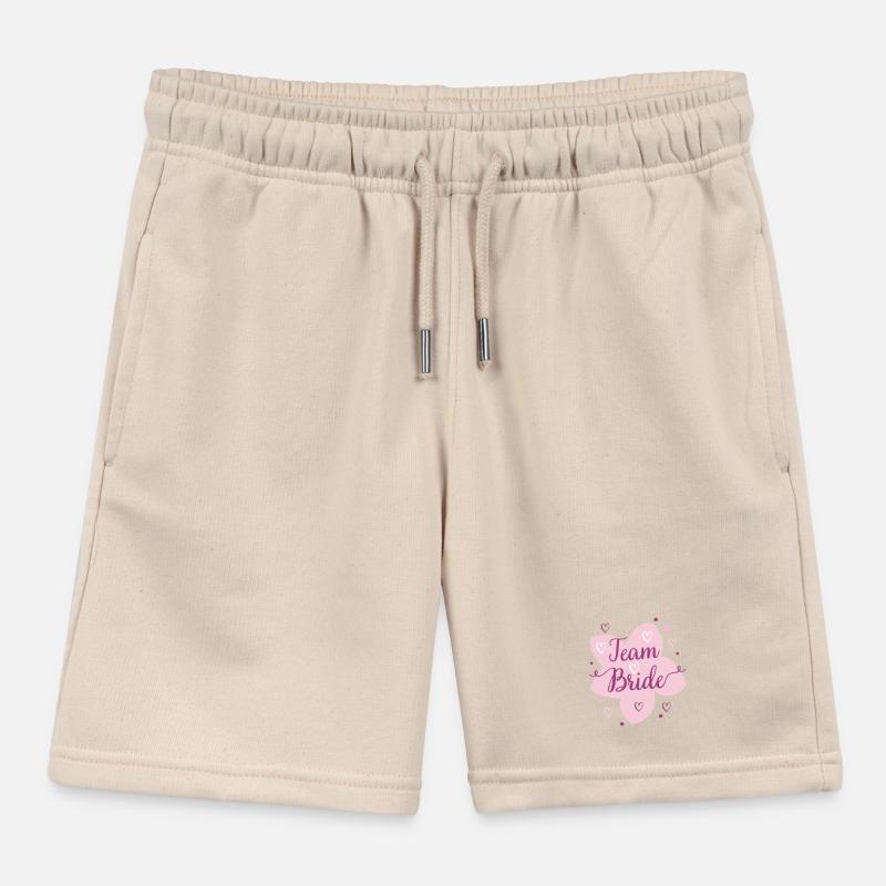 Hochzeit Team Bride Blüten Design Kinder Organic Joggingshorts Mini Bolter von Stanley/Stella
