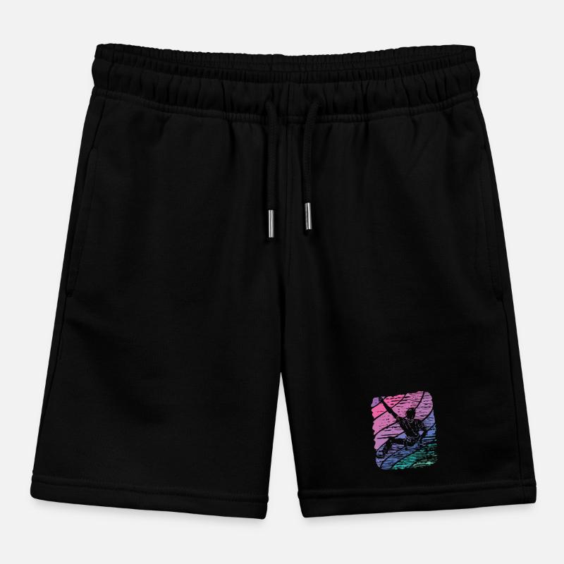 Boulderer Boulder Bouldering Kids Organic Sweat Shorts by Stanley/Stella