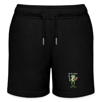 Wir testen bei Dawn Frog Knight - Kinder Organic Joggingshorts Mini Bolter von Stanley/Stella - Schwarz - Vorne