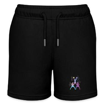 Cheerpom pom girls Mom Cheerleading - Short de jogging enfant bio Stanley/Stella - noir - Devant