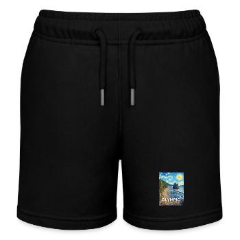  National Park Kunststurm Washington - Kinder Organic Joggingshorts Mini Bolter von Stanley/Stella - Schwarz - Vorne