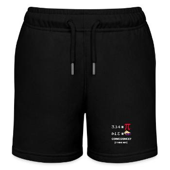 Pi Pie Zufall Tee - Kinder Organic Joggingshorts Mini Bolter von Stanley/Stella - Schwarz - Vorne