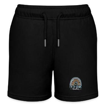 Lehrerin der fünften Klasse Rainbow - Kinder Organic Joggingshorts Mini Bolter von Stanley/Stella - Schwarz - Vorne