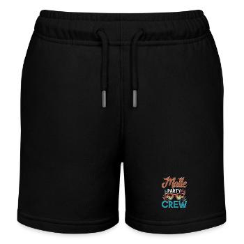 Malle Crew - Kids Organic Sweat Shorts by Stanley/Stella - black - Front
