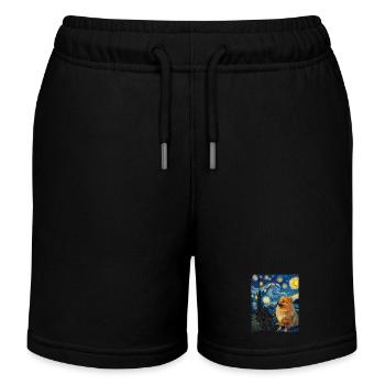 Zwergspitz Spitz Pomeranian - Kinder Organic Joggingshorts Mini Bolter von Stanley/Stella - Schwarz - Vorne
